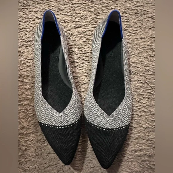 Rothy's Black and Gray Flats - Picture 1 of 5